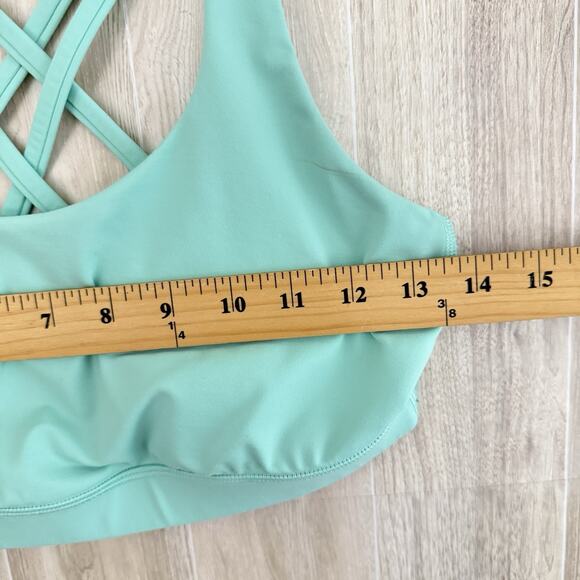 Lululemon Energy Bra Luxtreme Size 8 B/C Cup Fresh Teal Yoga Padded Workout Gym - Picture 10 of 10